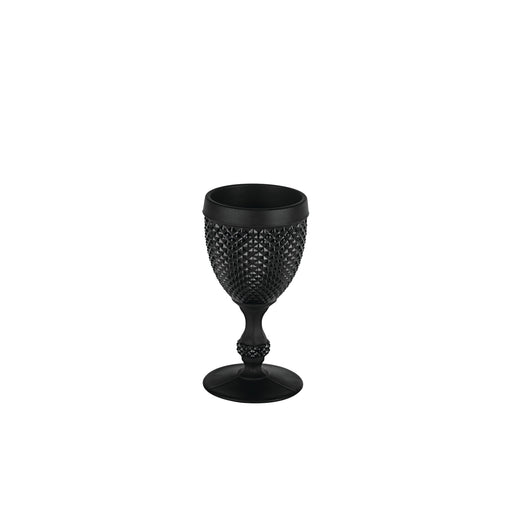 Vista Alegre Bicos Frosted Black Goblet - Set of 4