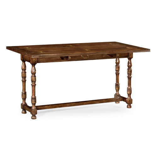 Jonathan Charles Small Walnut Hunt Table