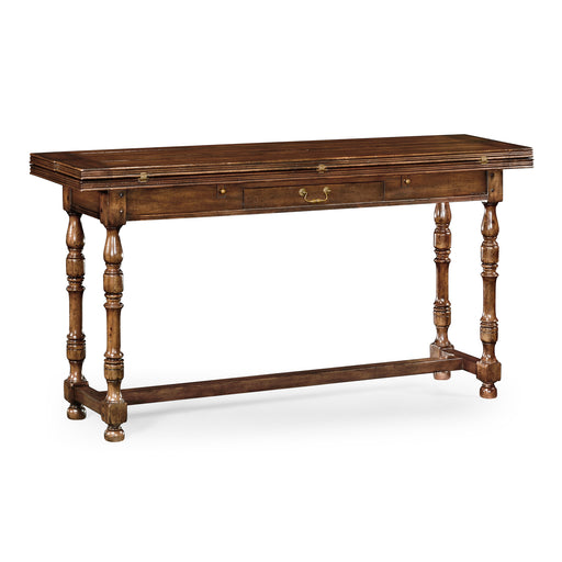 Jonathan Charles Small Walnut Hunt Table