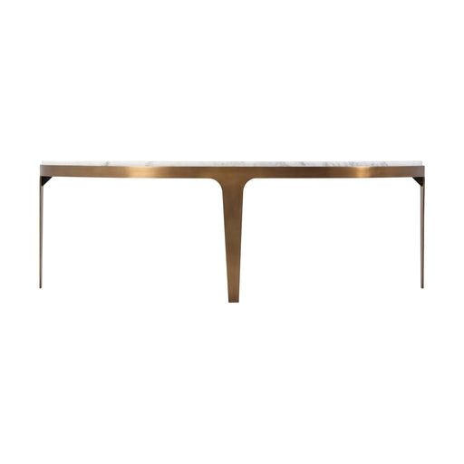 Theodore Alexander Gennaro Oval Marble Cocktail Table