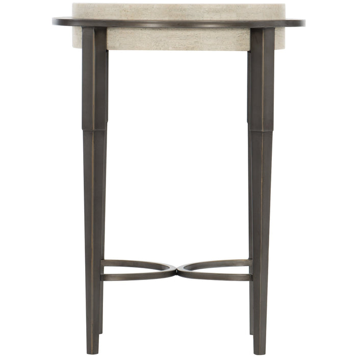 Bernhardt Barclay Metal Round Drink Table