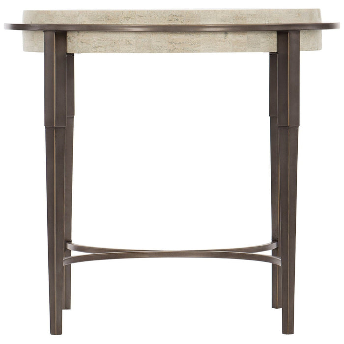 Bernhardt Barclay Metal Round Chairside Table