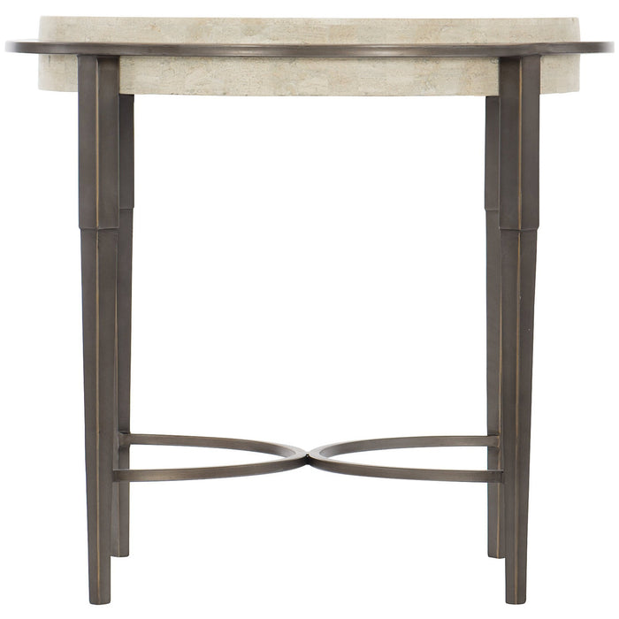 Bernhardt Barclay Metal Round Chairside Table