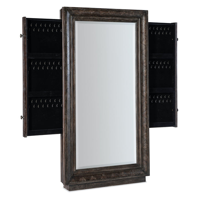 Hooker Furniture Traditions Floor Mirror with Jewelry Storage