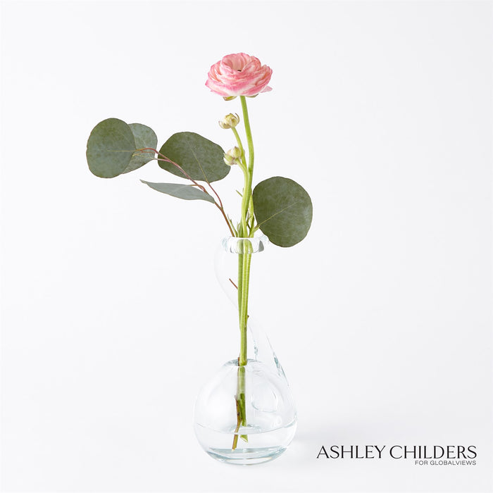 Global Views Clear Ring Flower Vase by Ashley Childers