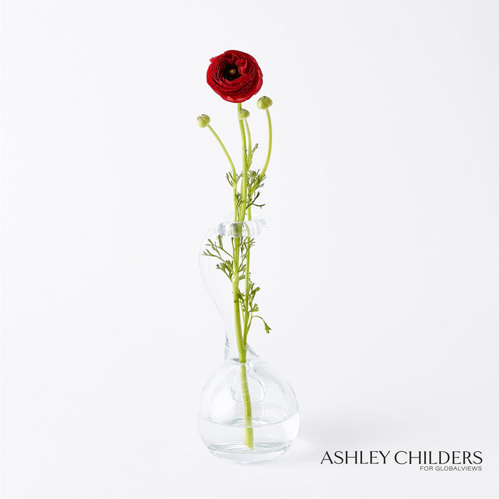 Global Views Clear Ring Flower Vase by Ashley Childers