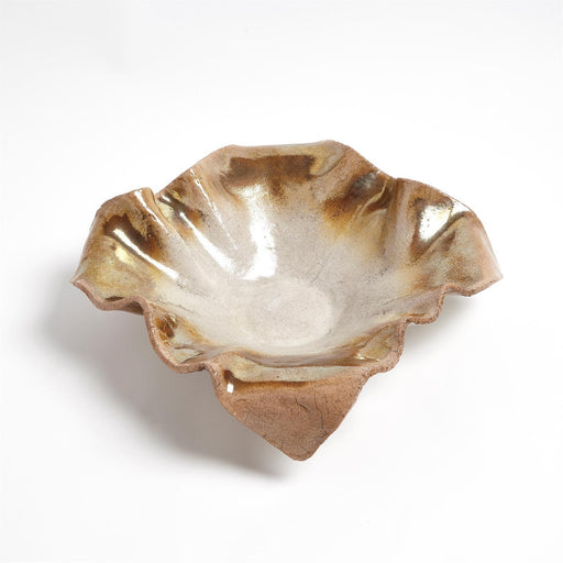 Global Views Folded Ripple Bowl-Raku