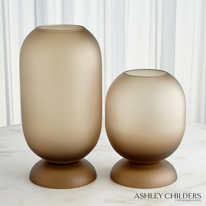 Global Views Ashton Vase-Topaz by Ashley Childers