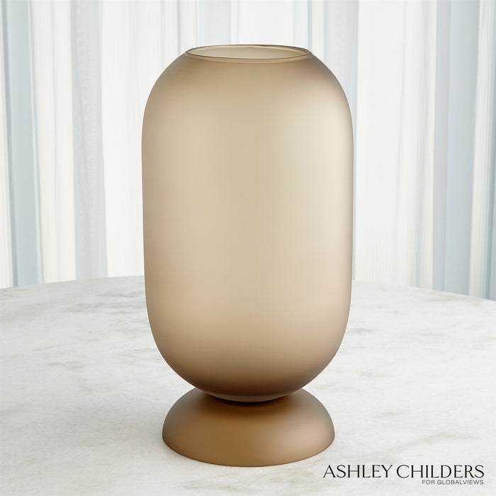 Global Views Ashton Vase-Topaz by Ashley Childers