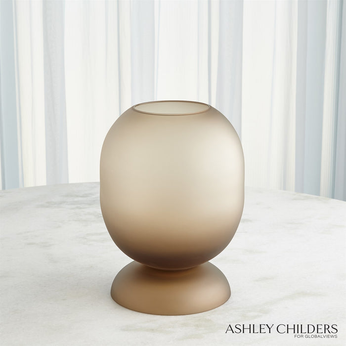 Global Views Ashton Vase-Topaz by Ashley Childers