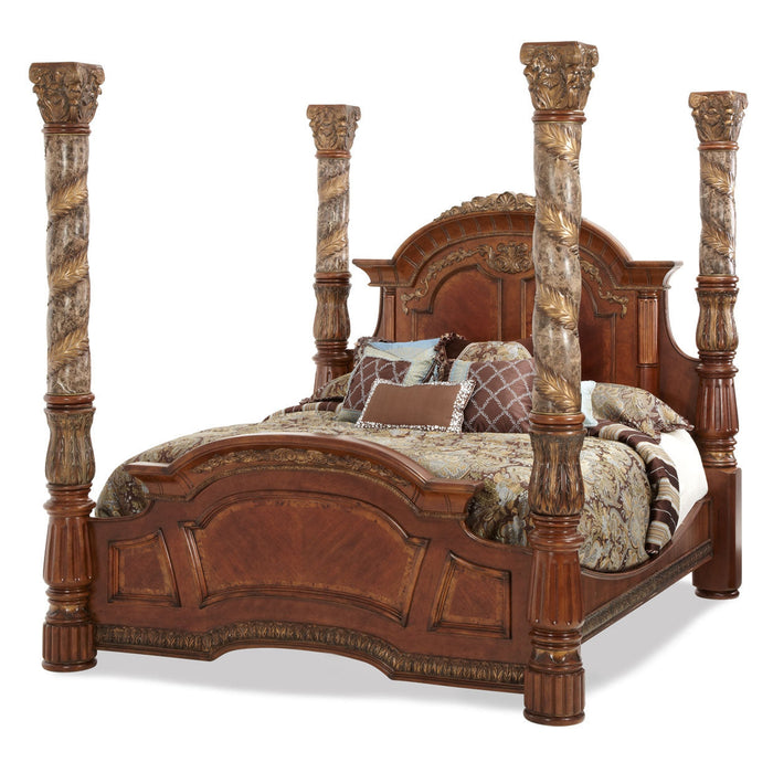 Michael Amini Villa Valencia Canopy Bed