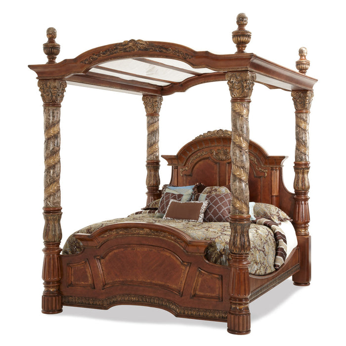 Michael Amini Villa Valencia Canopy Bed