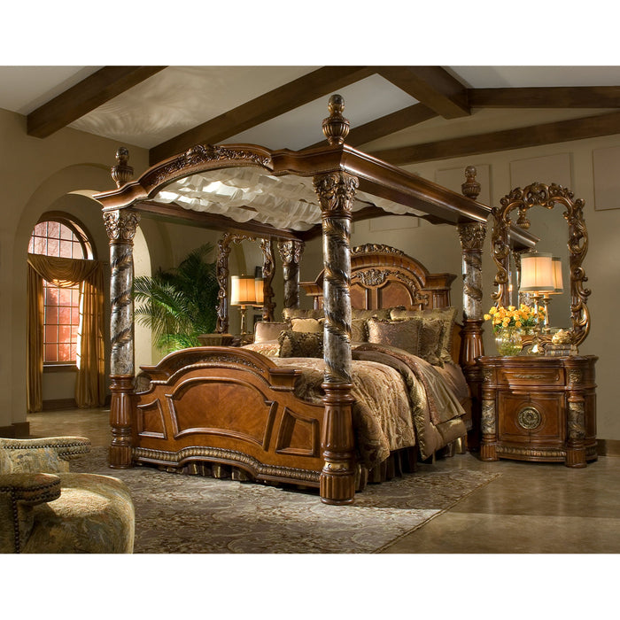 Michael Amini Villa Valencia Canopy Bed