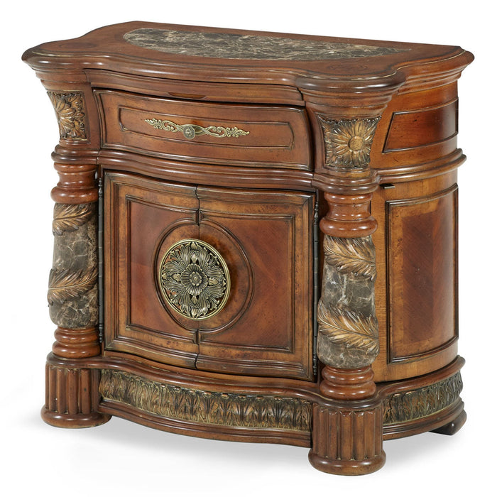 Michael Amini Villa Valencia Bedside Chest Nightstand