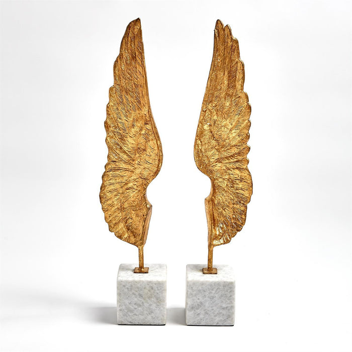 Global Views Wings Sculpture Pair