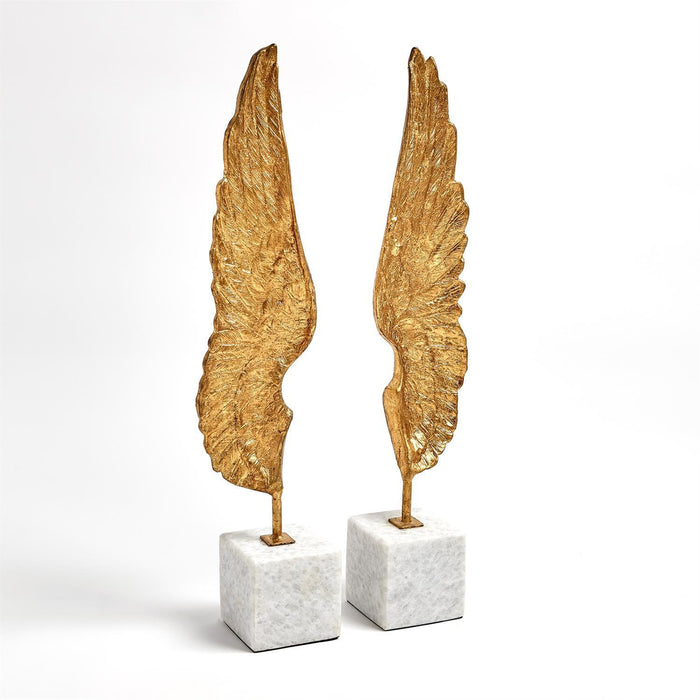 Global Views Wings Sculpture Pair