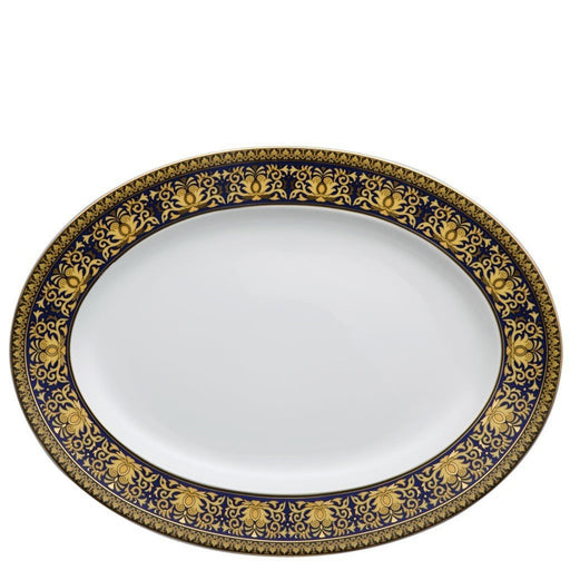 Versace Medusa Blue Platter - 15.75 inch