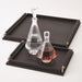 Global Views Wrapped Handle Leather Tray