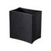 Global Views Folded Leather Wastebasket