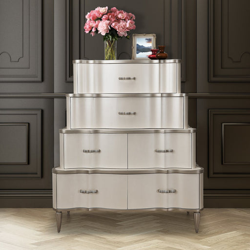 Michael Amini London Place Tiered 6 Drawer Storage Cabinets Chest