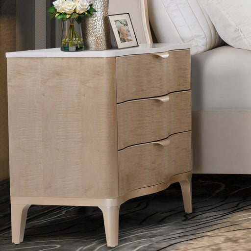 Michael Amini Malibu Crest 3 Drawer Nightstand