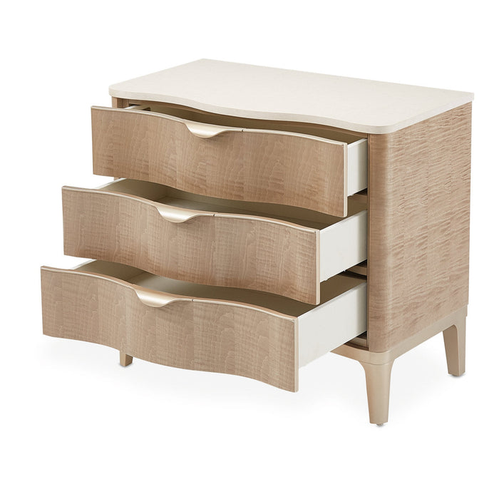 Michael Amini Malibu Crest 3 Drawer Nightstand