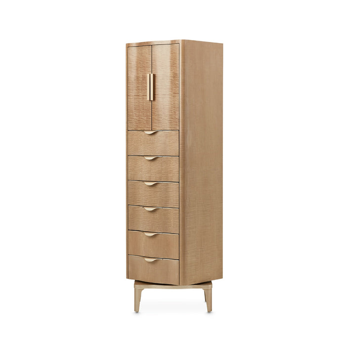 Michael Amini Malibu Crest Swivel Lingerie Chest Armoire