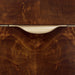 Michael Amini Malibu Crest Crotch Mahogany Display Cabinet