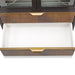 Michael Amini Malibu Crest Crotch Mahogany Display Cabinet