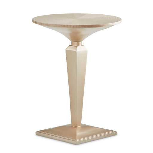 Michael Amini Malibu Crest Round Pedestal Tea Table