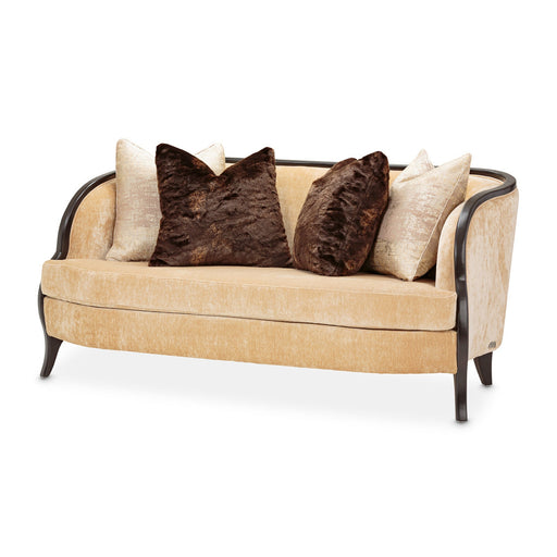 Michael Amini Malibu Crest Crotch Mahogany Loveseat