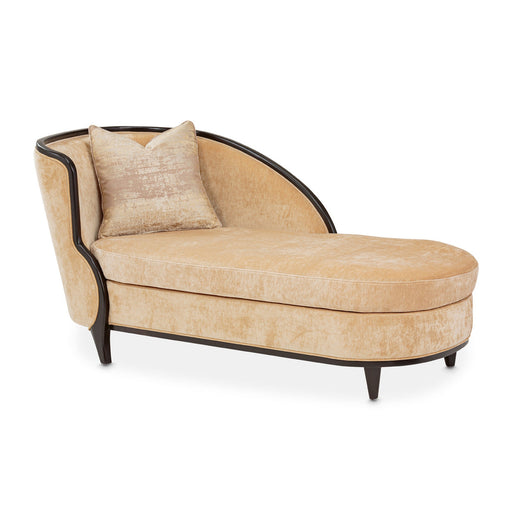 Michael Amini Malibu Crest Crotch Mahogany Chaise