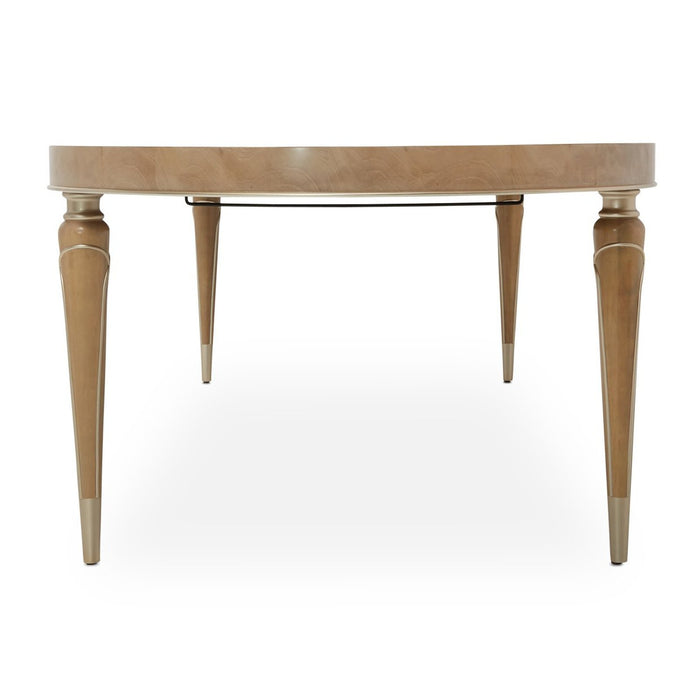 Michael Amini Villa Cherie Caramel Oval Dining Table