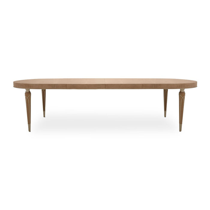 Michael Amini Villa Cherie Caramel Oval Dining Table