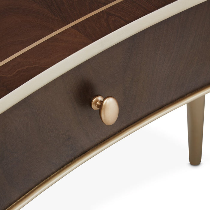 Michael Amini Villa Cherie Hazelnut Vanity Desk