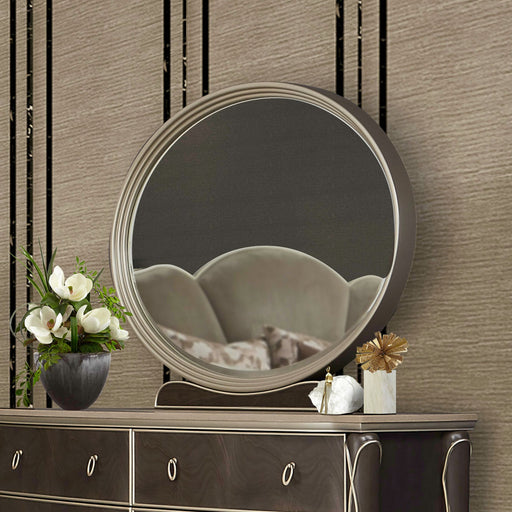 Michael Amini Villa Cherie Hazelnut Dresser Mirror