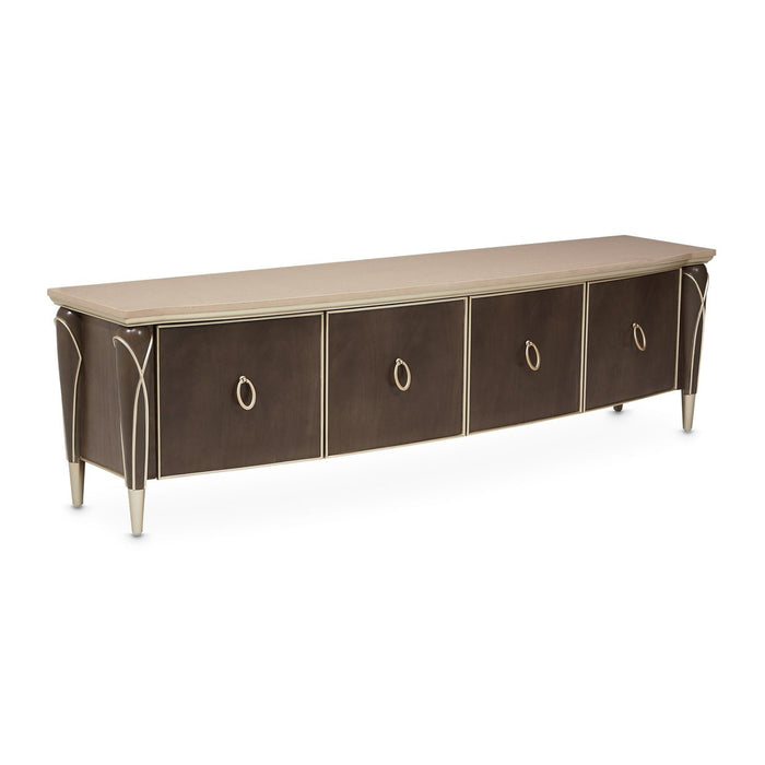 Michael Amini Villa Cherie Hazelnut Media Cabinet