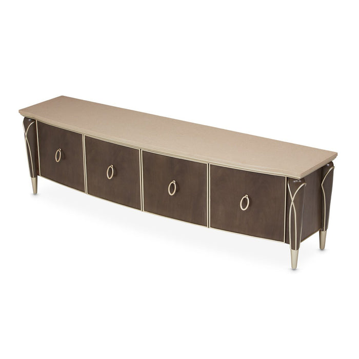 Michael Amini Villa Cherie Hazelnut Media Cabinet