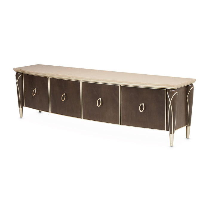 Michael Amini Villa Cherie Hazelnut Media Cabinet