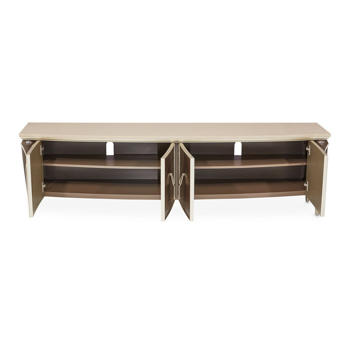 Michael Amini Villa Cherie Hazelnut Media Cabinet