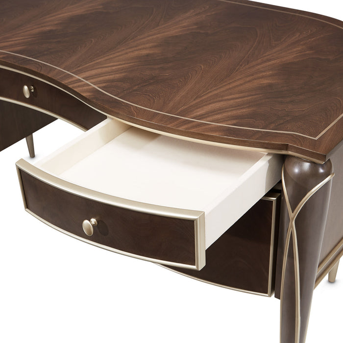 Michael Amini Villa Cherie Hazelnut Desk