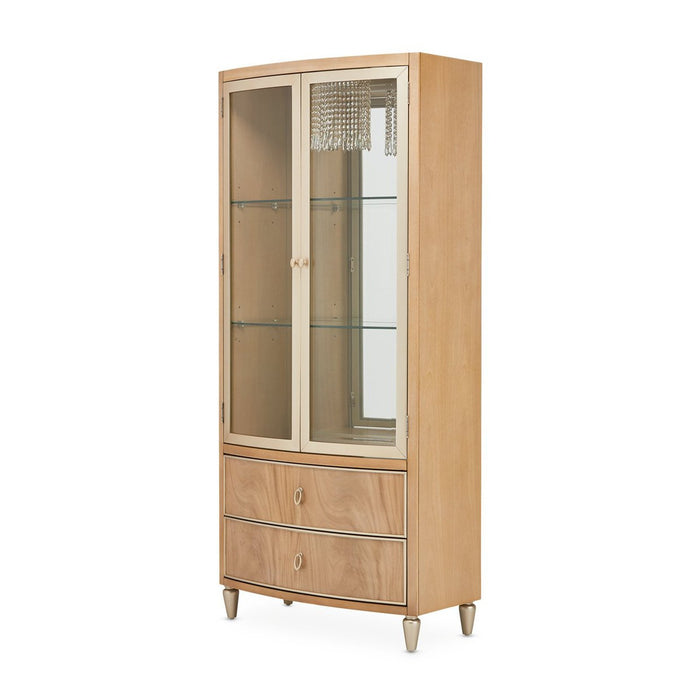 Michael Amini Villa Cherie Caramel Display Cabinet