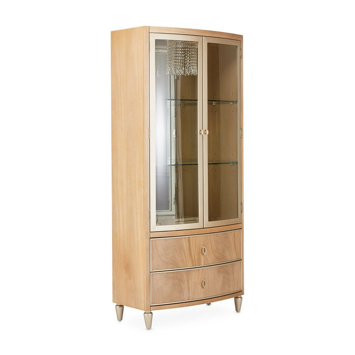 Michael Amini Villa Cherie Caramel Display Cabinet