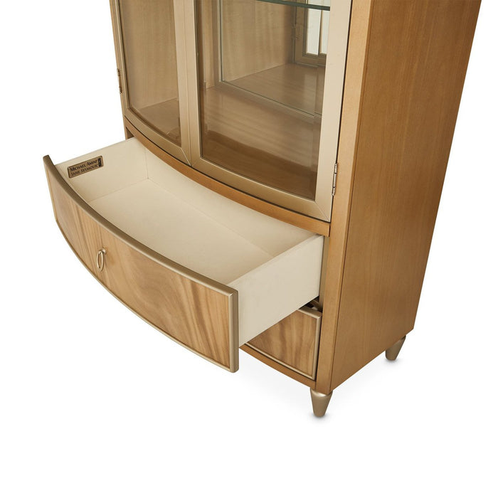 Michael Amini Villa Cherie Caramel Display Cabinet