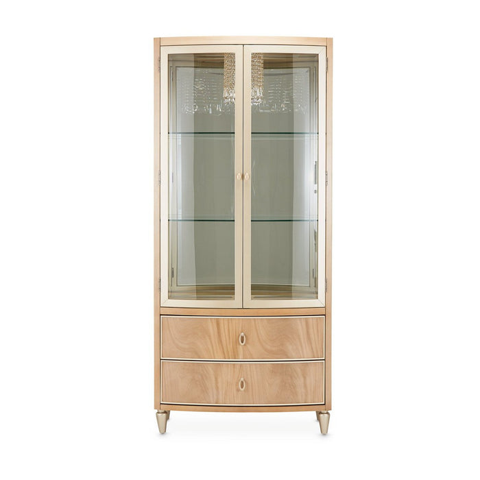 Michael Amini Villa Cherie Caramel Display Cabinet