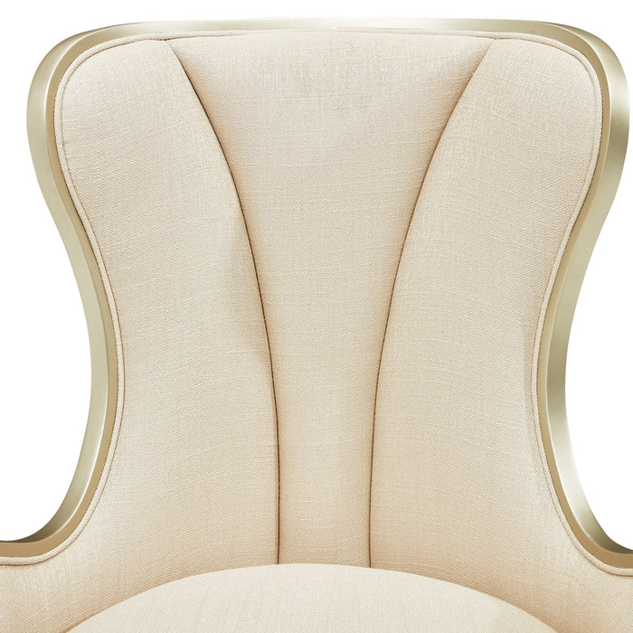 Michael Amini Villa Cherie Caramel Desk Chair