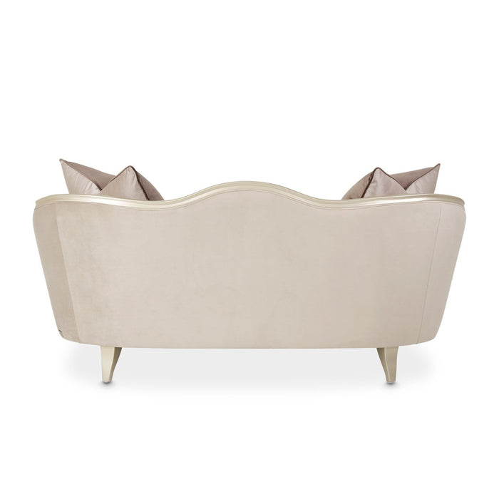 Michael Amini Villa Cherie Hazelnut Loveseat