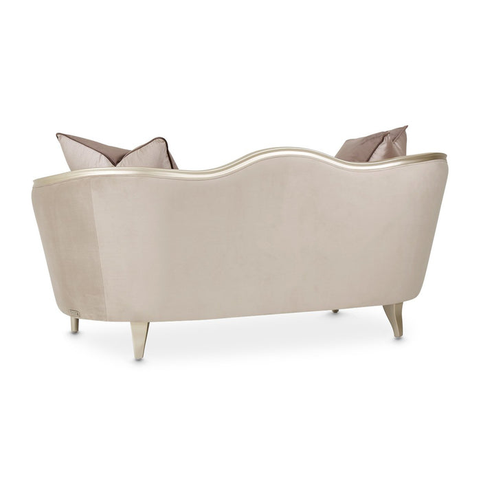 Michael Amini Villa Cherie Hazelnut Loveseat