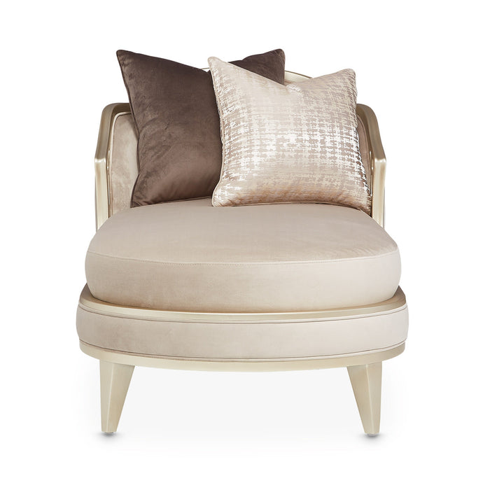 Michael Amini Villa Cherie Hazelnut Chaise