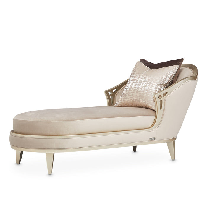 Michael Amini Villa Cherie Hazelnut Chaise